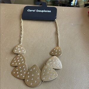 Carol Dauplaise Gold and Silver Necklace